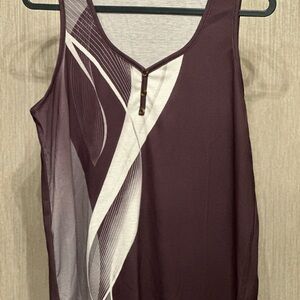 Never worn! Women’s V-Neck Geometric Print Tank